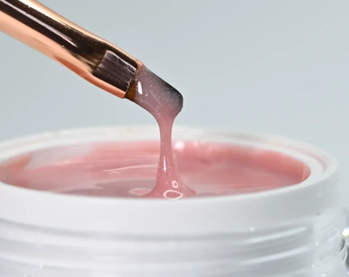 Nailuxe Shimmer Builder Gel Dusty Rose 4