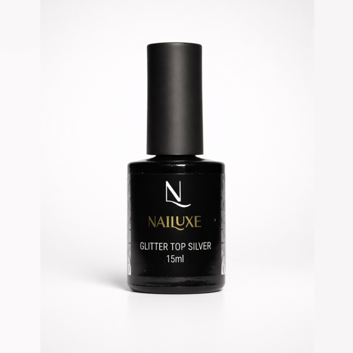 Glitter Top Silver - 15ml