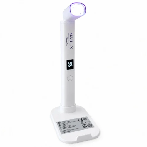 GlowGo UV/LED lampa za nokte prikazana sa strane na bijeloj pozadini