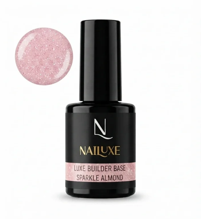 Luxe Builder Base Sparkle Almond - 15ml